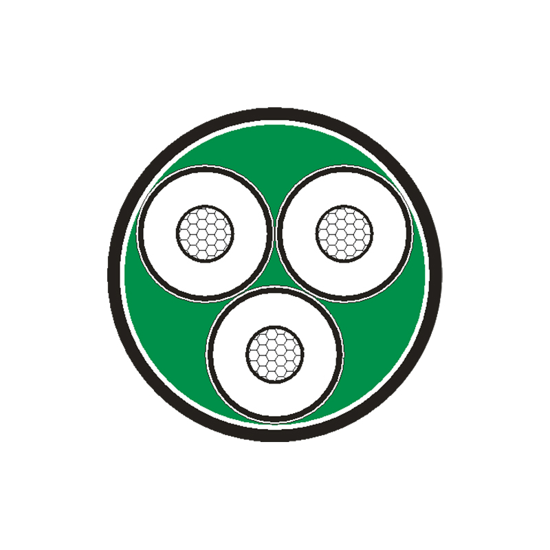 Силовой кабель с изоляцией из сшитого полиэтилена на номинальное напряжение 3,6/6кВ-26/35кВ