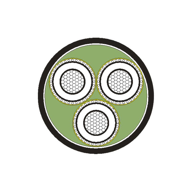 Силовой кабель с изоляцией из сшитого полиэтилена на номинальное напряжение 3,6/6кВ-26/35кВ